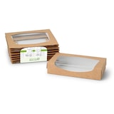 thumbnail of greenbox - Karton-Sichtfenster-Schachteln 20 x 12 x 4 cm, 900 ml, Zellulose-Fenster, außen braun, innen weiß, faltbar, 400 St.