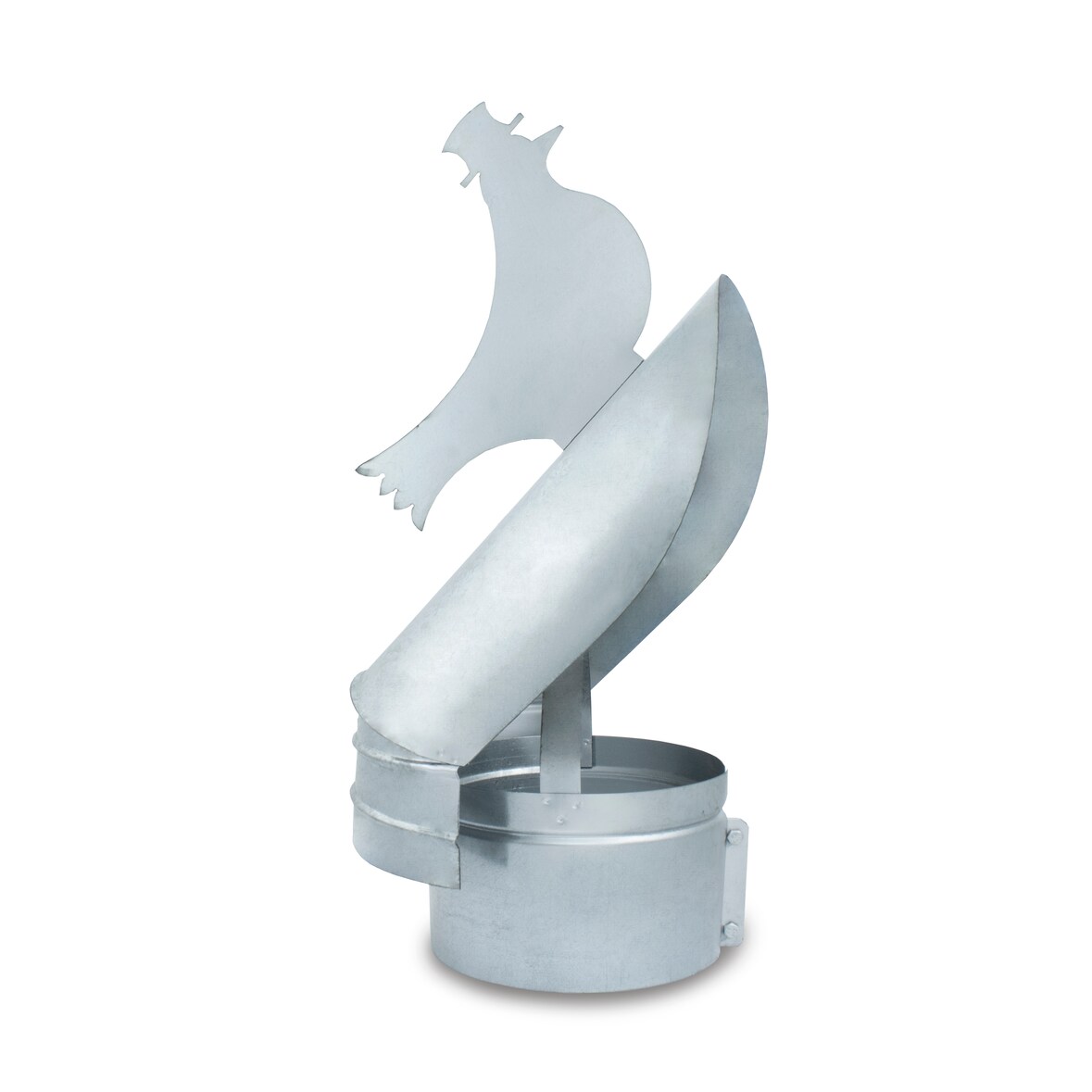 CAEXVEN Sombrerete Giratorio Veleta 200 mm de diámetro para Conductos de Estufas y Chimeneas de Leña en Acero Galvanizado - Serie Lisa y Helicoidal