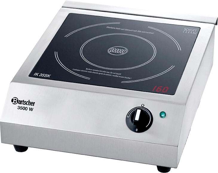Réchaud induction inox électrique (Ø)228 mm, à poser, 3500 W, 220 V ...