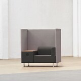 thumbnail of ROCADA 1806-4-1 Be Soft Einzelsitz+ Tisch schwarz/grau125x129x68cm, grau