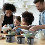 thumbnail of Relaxdays Springform hoch, 3er Set, Ø 14/16/18 cm, rund, antihaftbeschichtet, Backform Schichttorten, Stahl, anthrazit