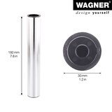 thumbnail of WAGNER Möbelbein/Systemrohr TENO - Ø 30 x 192 mm, individuell kombinierbar, Stahl verchromt, Tragkraft 50 kg - 12152201