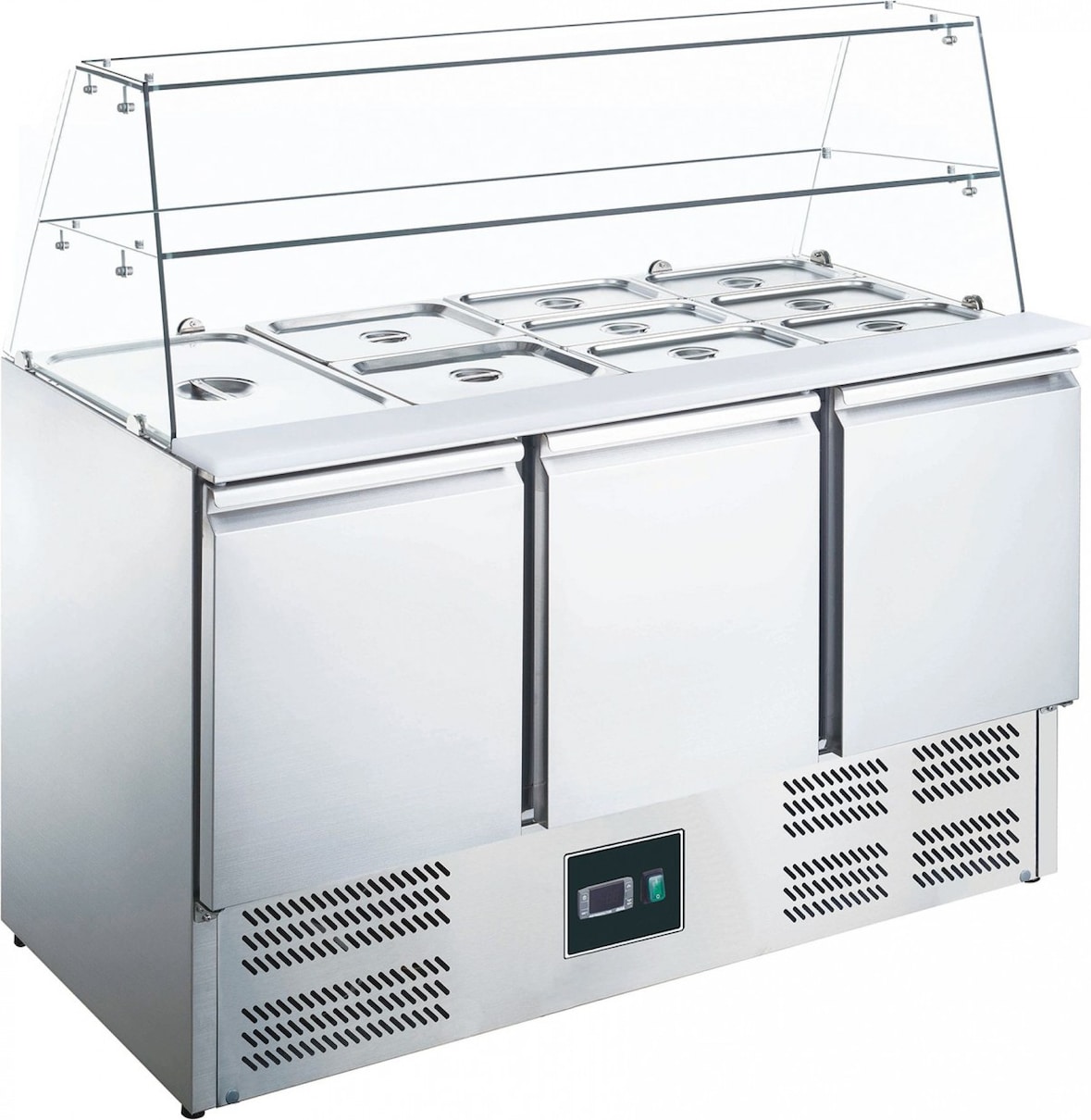 Saladette mit Glasaufsatz, Modell ES 903 G