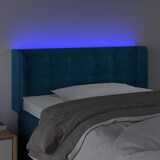 thumbnail of vidaXL LED Kopfteil Dunkelblau 103x16x78/88 cm Samt