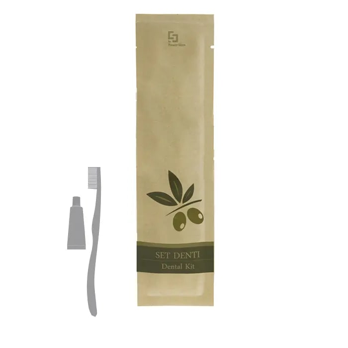 Set igiene orale in scatoletta con dentifricio Beauty-Oil (250 pezzi)