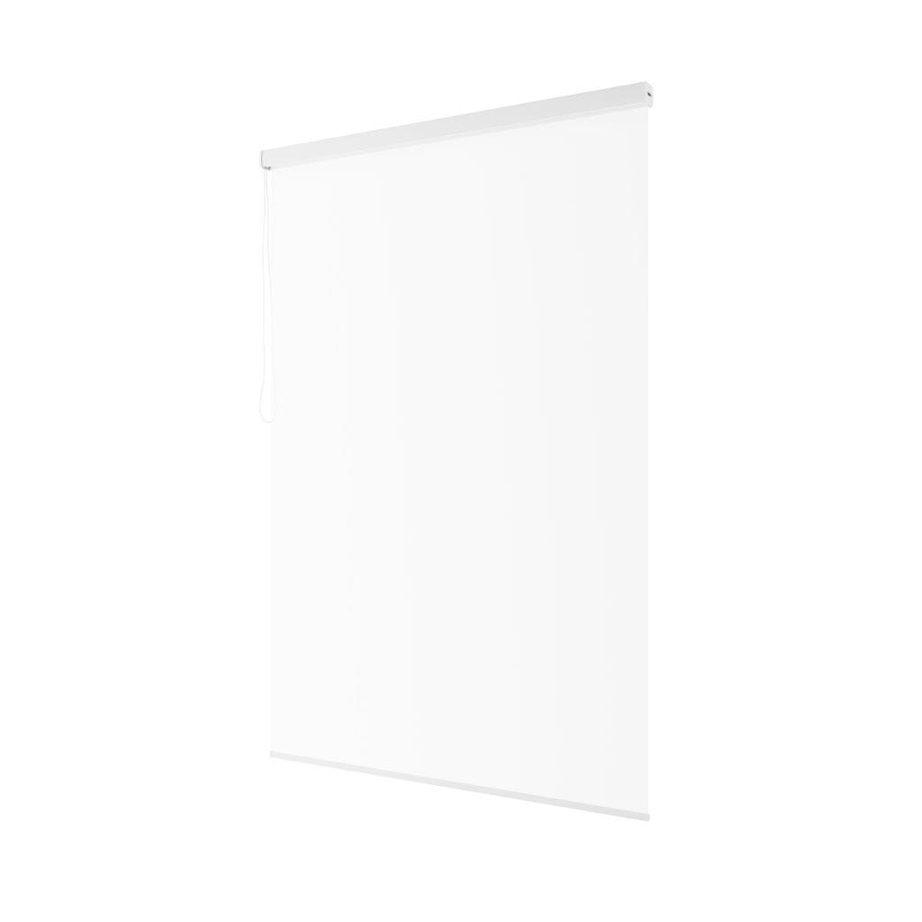 Halb-Kassetten Duschrollo Duschvorhang PEVA Weiss 170x240 cm