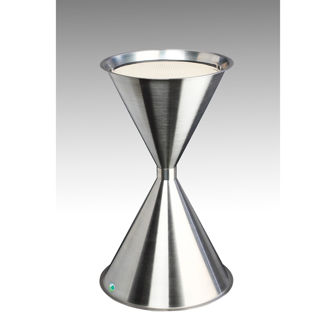 PROREGAL Klassischer Standascher für Innen- & Außenbereich | HxBxT 73x40x40cm | Edelstahl | Ascher Aschenbecher