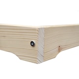 thumbnail of Extra niedriges Doppelbett 180x200 platzsparendes Loftbett Fichte Tanne geölt V-60.47-18 Rollrost und Matratze inkl.