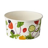 thumbnail of Starpak 45 Salatschalen, Pappe "To Go" 1 l Ø 15 cm · 7,5 cm "Salad"