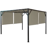 thumbnail of Cobertura de substituição para o telhado da pérgula pavilhão Baia 3x4m ~ taupe