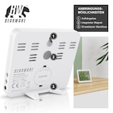 thumbnail of BEARWARE - Thermometer Hygrometer - Temperatur und Luftfeuchtigkeit - Uhrzeit - gut ablesbare LCD-Anzeige - Magnethalter, Aufhängeöse und Standfuß