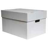 thumbnail of VEPATIM 12 Aufbewahrungsboxen mit abnehmbaren Deckel 493x343x295mm weiß grau