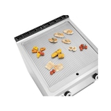 thumbnail of 2-Zonen-Gasgrillplatte aus gerilltem Stahl, auf offenem Ständer, 18.000 W, NATURGAS