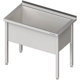 thumbnail of Stalgast Edelstahl Topfspüle mit einem Becken, 600x700x850 mm, 400 mm Beckenhöhe, mit Aufkantung, verschweißt