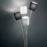 thumbnail of Piantana Contemporanea Joke Metallo Cromo Tessuto 4 Luci E14