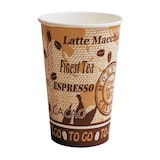 thumbnail of 1000x Hartpapierbecher "Coffee to go" für Heißgetränke, 400ml