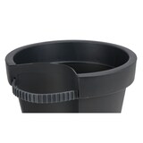 thumbnail of Regenrohr-Pflanztopf schwarz Blumentopf für Fallrohr Pflanzengefäß Gartendeko Schwarz