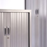 thumbnail of Rocada armario metálico persiana 102x198x45 ral 7035 incluye 4 baldas. color gris. medida 102x198x45cm (largo x alto x prof.)