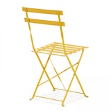 thumbnail of Lot de 2 chaises pliantes en acier jaune - Oviala
