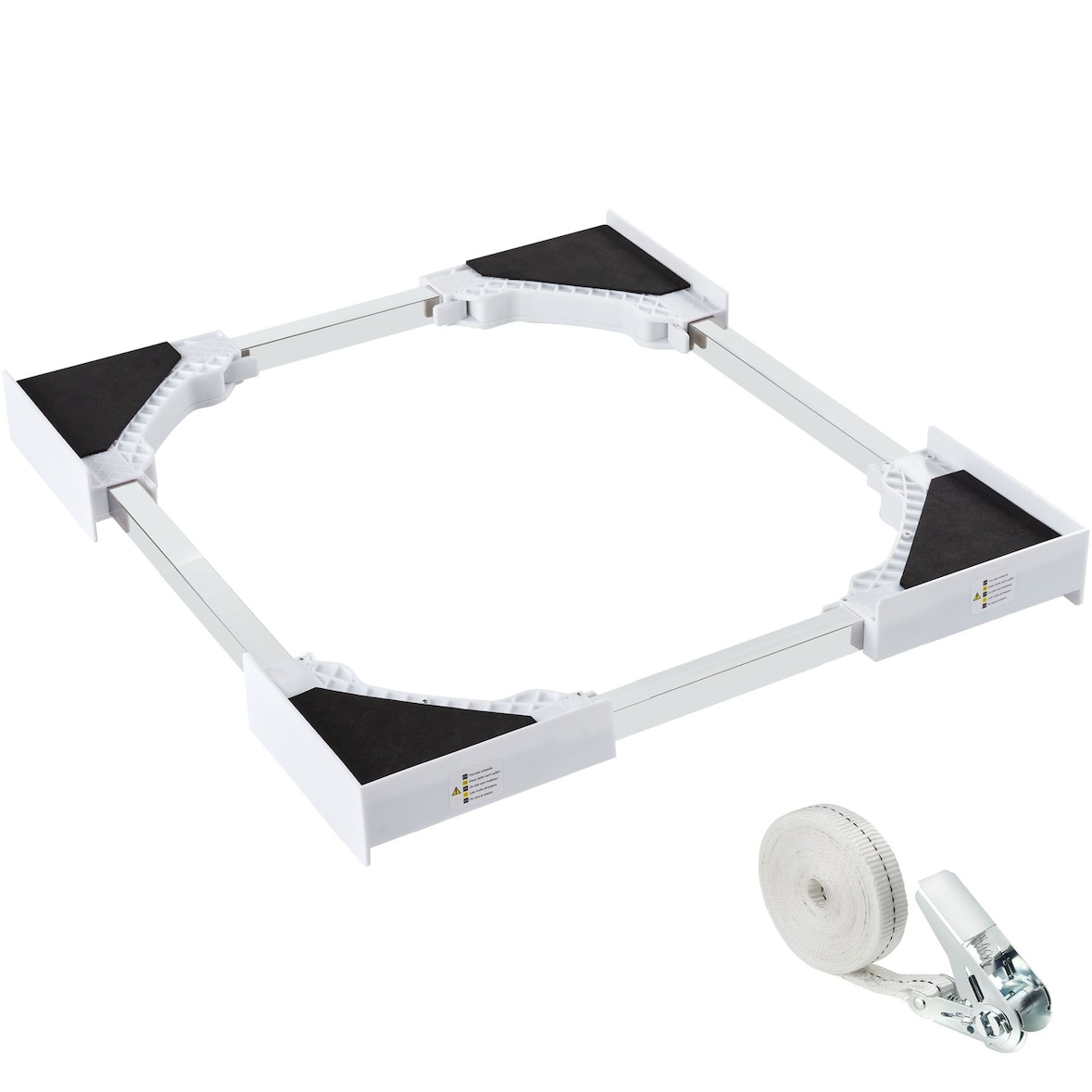 tectake Verbindingsframe Parret, verstelbaar, incl. spanband - zilver - 405623