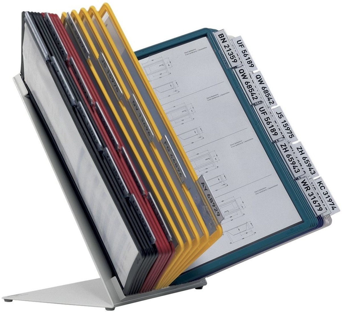 Durable Tischständer Vario table 30 Sichttafeln sortiert