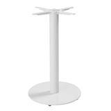 thumbnail of Table à manger carrée 60 cm pied blanc et revêtement marbre noir