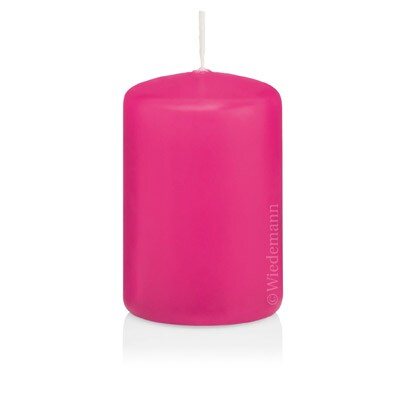 Stumpenkerzen Pink 80 x 70 mm, 12 Stück