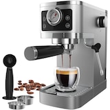 thumbnail of Siebträgermaschine Espressomaschine Edelstahl, Kaffeemaschine für Cappuccinoo, Manometer, Milchaufschäumer, 20-Bar Pumpe, Touchscreen, 1350W, 1.3L