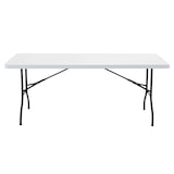 thumbnail of Mesa de jardín plegable 8 plazas Blanca - 180cm x 74cm x 75cm - Oviala