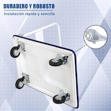 thumbnail of Carro DASCK Plataforma de Carga Plegable con Ruedas – 150 kg – Acero Reforzado – Compacto y Robusto – Azul/Blanco