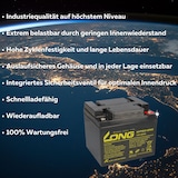 thumbnail of Ersatzakku für Invacare Auriga und Orion 2x Kung Long 12V 50Ah Blei Akku Zyklenfest AGM VRLA