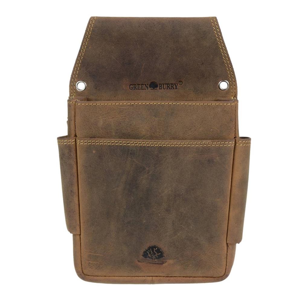 Greenburry Kellnertasche Leder Kellnerhalfter Holster Kellnerbörsenköcher braun antik 1786B-25