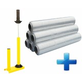 thumbnail of Sparset 6 Rollen Handstretchfolie Handwickelfolie 20my 50cm mit Abroller B'STAR