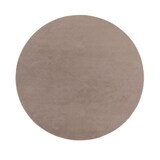 thumbnail of Teppich Kurzflor waschbar Unifarben Wohnzimmer schmutzabweisend Taupe Rund 200D | 100% Polyester | Florhöhe: 10 mm | pflegeleicht