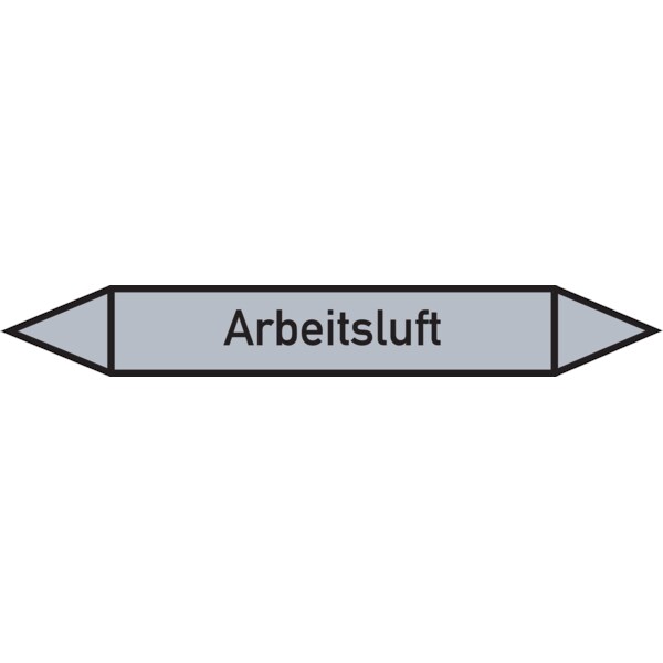 Rohrleitungskennzeichen Arbeitsluft - 187x26 mm Folie selbstklebend