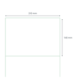 thumbnail of Universele A4 etiketten 25 vel 210x148 mm TRANSPARANT, voordeelpak: 3x 25 vel