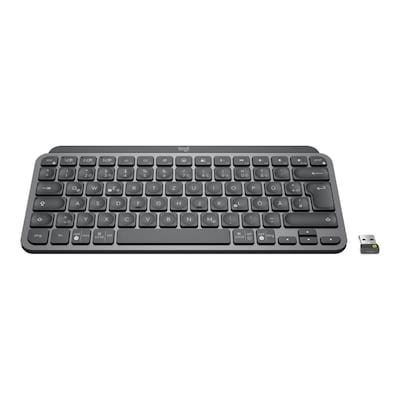 Teclado Aleman Logitech Mx Keys Mini For Business Rf Wireless + Bluetooth Qwertz Grafito