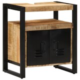 thumbnail of vidaXL Badezimmermöbel Set mit Regal 2 pcs Braun Massives Mango-Holz