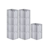 thumbnail of PROREGAL 10x Eurobox NextGen Grip | HxBxT 32x30x40cm | 30 Liter | Griffe geschlossen | Glatter Boden | Eurobehälter