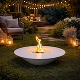 thumbnail of Lareira a bioetanol com braseiro de jardim redondo para exterior SANTORINI Branco d.60