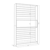 thumbnail of Estantes de prateleiras, Livraria, Prateleira livros, 110x25x186cm, Sala de estar, Escritório, Sala de  jantar, Carvalho e preto _ 71_1