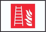 thumbnail of Feuerleiter Symbol Schild A0 Rückseite selbstklebend