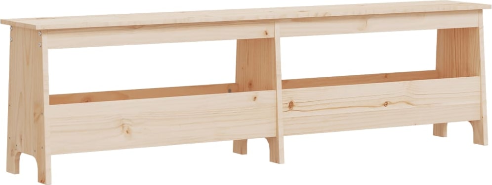 Décoshop26 - Eingangsbank 160 x 28 x 45 cm unbehandeltes Kiefernholz DEC024702