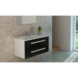 thumbnail of Waschbecken Waschtisch Badschrank Badmöbel Badset RAPPERSWIL schwarz