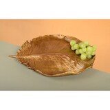 thumbnail of Coupe décorative feuille dorée 38x29.5x4cm