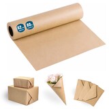 thumbnail of Kraft Natur Geschenkpapierrolle 62cm x 80m – Für Handwerk, Souvenirs und Weihnachtsgeschenke