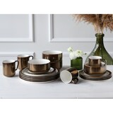 thumbnail of CreaTable Modern Industrial Weiss-gold Kombiservice 16-tlg Steinzeug