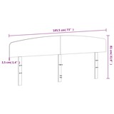 thumbnail of vidaXL Kopfteil 180 cm Massivholz Kiefer