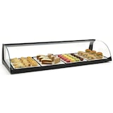 thumbnail of MBH - Vetrina espositiva neutra professionale Snack 84 cm vetri curvi. Espositore neutro da banco porta brioches per bar e pasticceria.