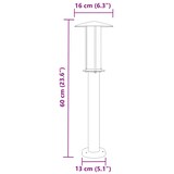 thumbnail of Helloshop26 - Lampadaire d'extérieur argenté 60 cm acier inoxydable Argent 02_0042518